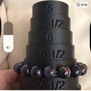 Black and Purple Beaded Bracelet